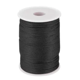 Uxcell 636939758721 1/16 Inch 328ft Polypropylene Rope Braided Ropes Nylon Cord Black
