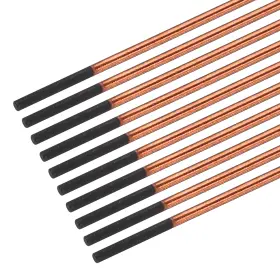 Uxcell 655692602478 10pcs 4mmx355mm Carbon Arc Air Gouging Rods Copper Graphite Electrode
