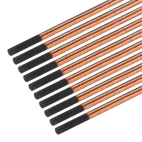 Uxcell 655692602485 20pcs 5mmx355mm Carbon Arc Air Gouging Rods Copper Graphite Electrode