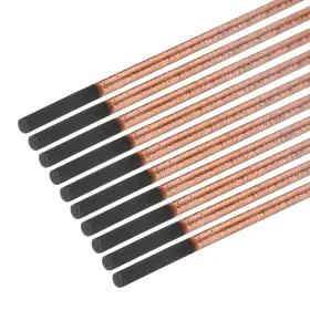 Uxcell 655692602522 10pcs 4mmx305mm Carbon Arc Air Gouging Rods Copper Graphite Electrode