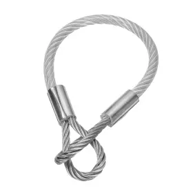 Uxcell 656417660438 3/16 Inch 1ft 304 Stainless Steel Cable Wire Rope 7 X 19 Pvc Coated Looped Ends