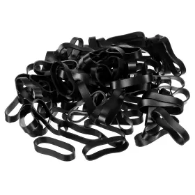 Uxcell 679134450243 Silicone Rubber Bands Rings 50pcs Non-slip 1.5 Inch Flat Black