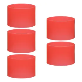 Uxcell 688391836707 5pcs Silicone Rubber Bands Non-slip 3.39 Inch For Art Red