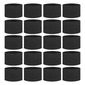 Uxcell 688391836813 20pcs Silicone Rubber Bands Non-slip 3.39 Inch For Art Black