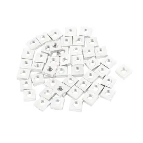 Uxcell 709874181418 50pcs M3 5.4 X 2mm Stainless Steel Square Machine Screw Nuts Fastener