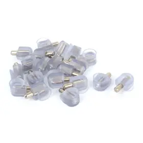 Uxcell 709874237634 20pcs Furniture Glass Rubber Suction Cup Base Shelf Support Pin 5mm Dia