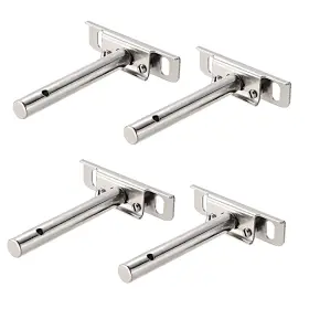 Uxcell 714998111036 4 Pcs Adjustable Blind Shelf Floating Support Invisible Brackets 76 X 20 100mm