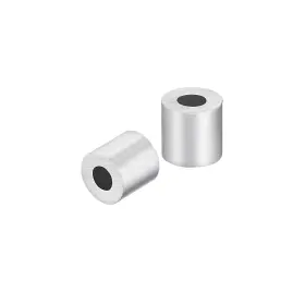Uxcell 714998912442 30pcs M2.5 Aluminum Sleeve Crimp 2.5mm Steel Wire Rope Button Stop Clips