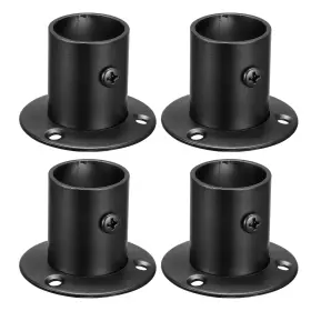 Uxcell 723115452358 1ftft Dia Stainless Steel Pole Sockets Flange Rod Holder Bracket Support 4pcs