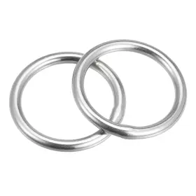 Uxcell 724708350235 316 Stainless Steel Round Ring Welded O-rings 35mm 1.38 Inch Id 5mm Thick 2pcs
