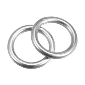 Uxcell 724708350303 316 Stainless Steel Round Ring Welded O-rings 30mm 1.18 Inch Id 6mm Thick 2pcs