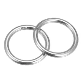 Uxcell 724708350365 2pcs 316 Stainless Steel Round Ring Welded O-rings 40mm 1.57 Inch Id 6mm Thick