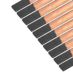 Uxcell 734301146524 Flat Gouging Carbon Electrode Rod Copper Coated 355x12x5mm 50pcs
