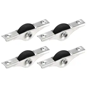 Uxcell 745060829276 4pcs 30mm Sliding Door Nylon Pulley Window Wheels Wardrobe Cupboard Black