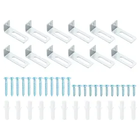 Uxcell 767153161780 12set Whiteboard Mounting Hardware White Board Wall Hanger Fastener Bracket