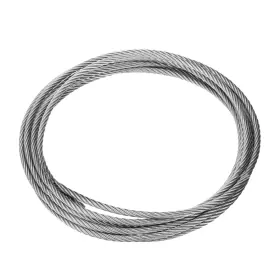 Uxcell 781954221108 1/4 Inch 6mm 16ft 5m 304 Stainless Steel Cable Wire Rope 7 X 19 Strands