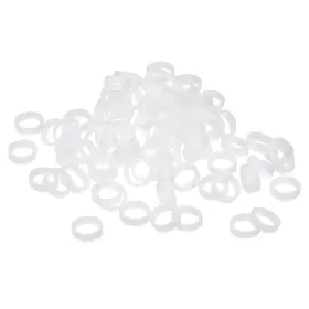 Uxcell 782685901734 100pcs Silicone Rubber Bands Rings Non-slip 10mm Dia 1mm Thick 3mm Width