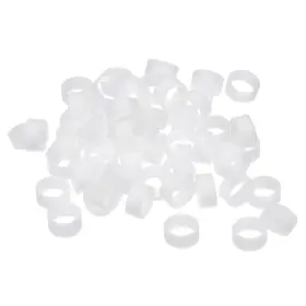 Uxcell 782685901765 200pcs Silicone Rubber Bands Rings Non-slip 10mm Dia 1mm Thick 5mm Width