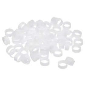 Uxcell 782685901802 200pcs Silicone Rubber Bands Rings Non-slip 12mm Dia 1mm Thick 5mm Width
