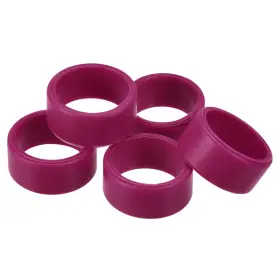 Uxcell 782685956512 5pcs Silicone Rubber Bands Rings Non-slip 1 Inch Red For Wrapping Paper