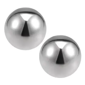 Uxcell 784958453377 63mm Dia 304 Stainless Steel Hollow Cap Ball For Handrail Stair Newel Post 2pcs