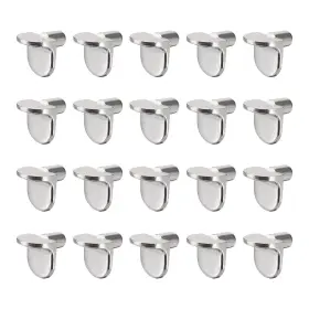 Uxcell 784958603239 50pcs Shelf Support Peg 5mm L Cabinet Closet Bracket Pegs Silver