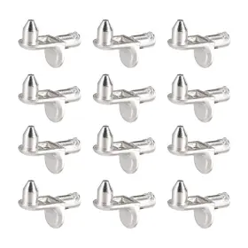 Uxcell 784958603277 80pcs Shelf Support Peg 6mm L Cabinet With Pin Silver Tone