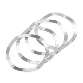 A18110300ux0075 Uxcell 4pcs 39mm X 46mm 0.5mm 304 Stainless Steel Wave 39mmx46mmx0.5mm