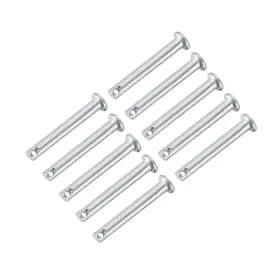 A18112500ux0274 Uxcell Single Hole Clevis Pins 5mm X 35mm Flat Head Silver Tone