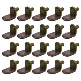 A23090400ux0039 Uxcell Shelf Support Pegs 25pcs 6mm 1/4 Inch L-shaped Bronze Tone