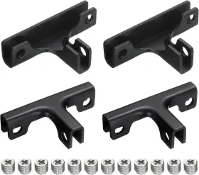 A24102300ux1179 Uxcell 4pcs Glass Fixing Clip For 3-7mm T-shaped Combination