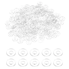Uxcell A24112600ux0663 240 Pcs M2.5 Pvc Flat Washers 2.5mm Id 5mm Od M2.5x5mmx0.5mm Clear