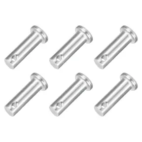 A24121000ux0590 Uxcell 6pcs 5/16 Inch X 1 Single Hole Clevis Pins 304 Silver