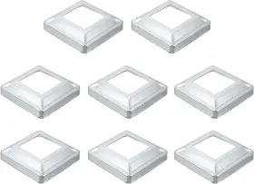 A25030400ux4285 Uxcell 8pcs Post Base Cover 6 Inch X6 Internal Size 3.25 X3.25 Metal Integral Style