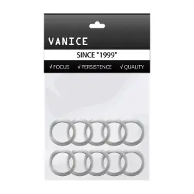 Vanice 784134956838 10 Pcs Pedal Washers Thickness Stainless Steel Replacement Silver