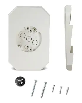 Vapikirv 608571831988 Siding Mounting Kit White Outdoor Light Block With Built-in Box Si