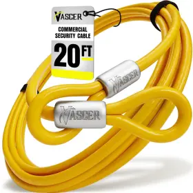 B09mkw4blv Vascer Commercial Heavy Duty Braided Galvanized Steel Theft Deterrent Security