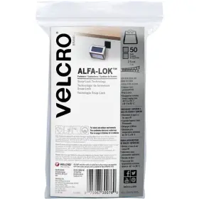 Velcro 075967300760 Fastener Alfa-lok 1 Inch Wx1 Lx1/4 H 50/pk Black
