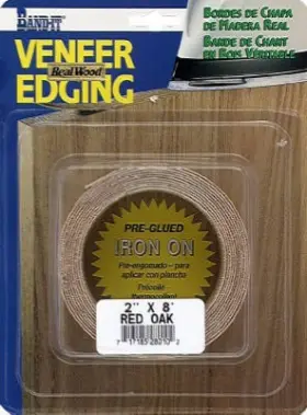 28010 Veneer Technologies Red Oak Real Wood Iron-on Edgebanding 2-inch X 8-ft