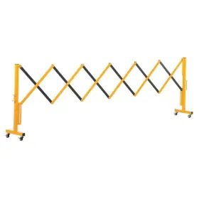Exgate-30-c Vestil Steel Expand-a-gate With Wheels 139 Inch X 40 Lightweight Collapsible Yellow