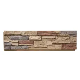 12.8w Vevor Faux Stacked Stone Panel 45.6x12.8 Inch Pu Brick Red Interior/exterior