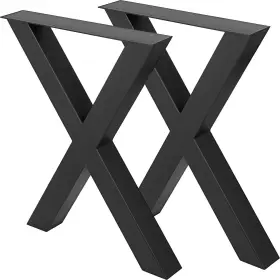 28ftftheight Vevor 609832083283 Set Of 2 Steel Table Legs 24ftftwide Dining Heavy Du