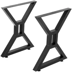 Vevor 742521739105 Dining Table Legs 28 Inch Metal 2pcs Hollow X-shaped 440