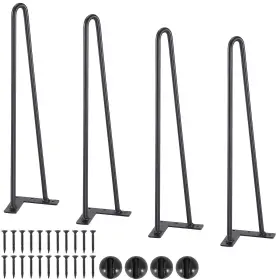 Vevor 840349980010 19 Inch Hairpin Furniture Legs Metal Home Diy Projects For Nightstand Coffee