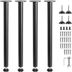 Vevor 840349982311 28 Inch Adjustable Desk Legs Reinforced Steel Office Table Furniture