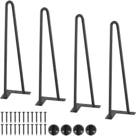 Vevor 840349982793 16 Inch Hairpin Furniture Legs Solid Metal Heavy Duty Dining Table Leg Modern