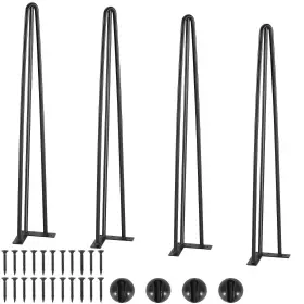 Vevor 840349983882 Hairpin Table Legs 28 Inch Set Of 4 Desk 900lbs Load Capacity D