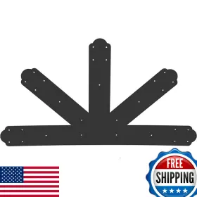 B0924h9p7y Vevor Gable Plate Black Powder-coated Truss Connector Plates 1212 Pitch