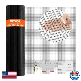 B0cwkz4grz Vevor Hardware Cloth 36 X 50 1/2 Inch Galvanized Wire Mesh Roll 19 Gauge