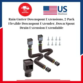 Bwpsgdspq226z4b9sv0 Vevor Rain Gutter Downspout Extensions 2-pack Flexible Extender Down Spout